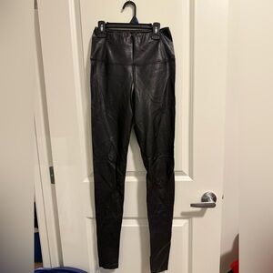 Aritzia Black Leather Leggings